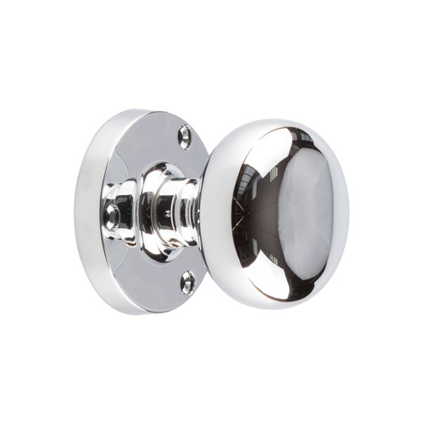 Jedo Mushroom Mortice Door Knobs 60mm Diameter Polished Chrome