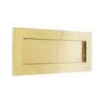 Jedo Plain Letterplates 305x100mm Polished Brass