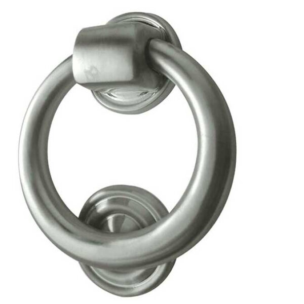 Jedo Ring Door Knockers 100mm dia Satin Chrome