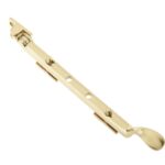 Frelan Victorian Casement Stays 250mm Polished Brass
