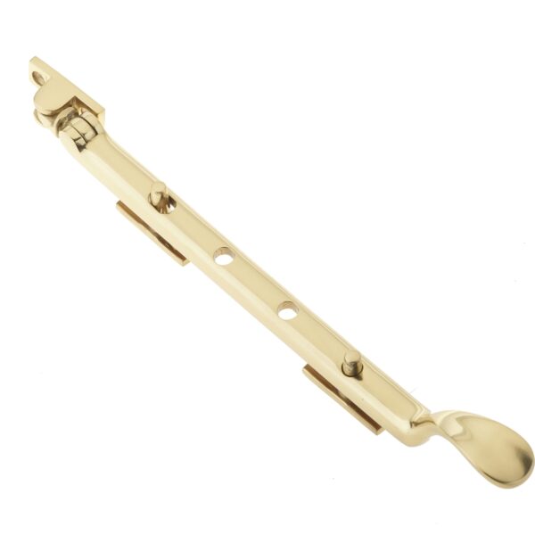 Frelan Victorian Casement Stays 250mm Polished Brass