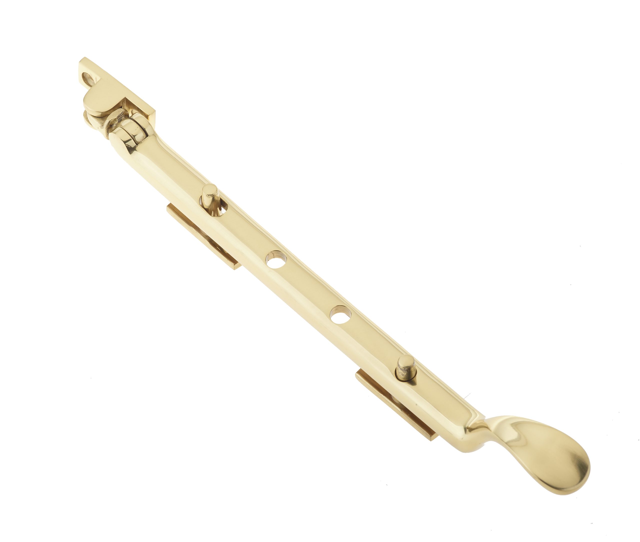 jv44spb.jpg Frelan Victorian Casement Stays 250mm Polished Brass - Image 1