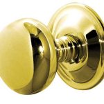 Frelan Jedo Mushroom Mortice Door Knobs 62mm Diameter 62mm Polished Brass