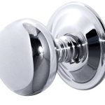 Frelan Jedo Mushroom Mortice Door Knobs 62mm Diameter 62mm Polished Chrome