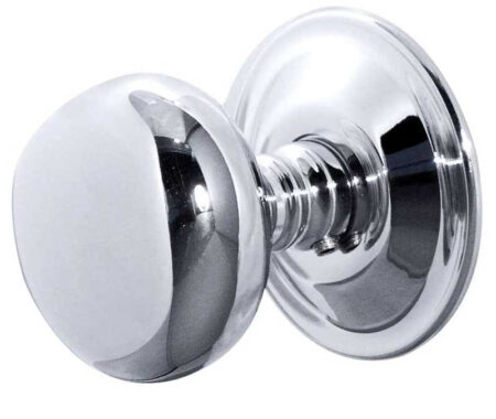 Frelan Jedo Mushroom Mortice Door Knobs 62mm Diameter 62mm Polished Chrome