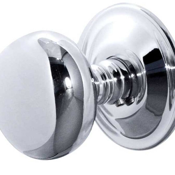 Frelan Jedo Mushroom Mortice Door Knobs 62mm Diameter 62mm Polished Chrome