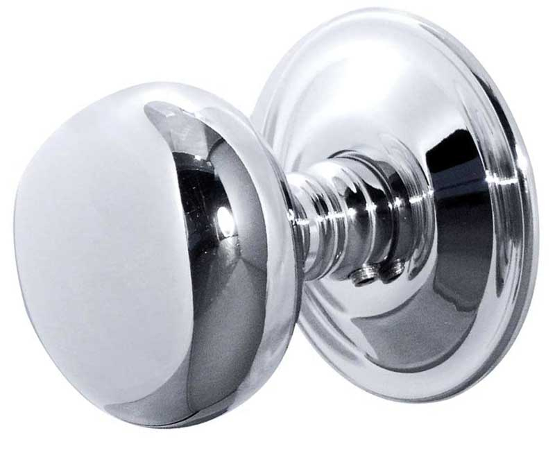 jv46pc.jpg Frelan Jedo Mushroom Mortice Door Knobs 62mm Diameter 62mm Polished Chrome - Image 1