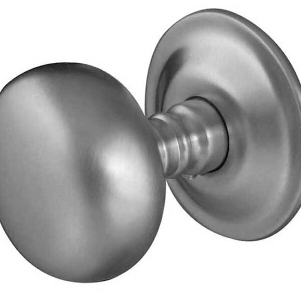 Frelan Jedo Mushroom Mortice Door Knobs 62mm Diameter 62mm Satin Chrome