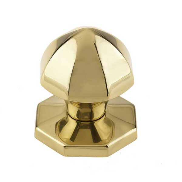 Frelan Jedo Bayswater Centre Door Knobs 65mm Polished Brass