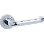 Frelan Thame Door Handle on Rose Polished Chrome