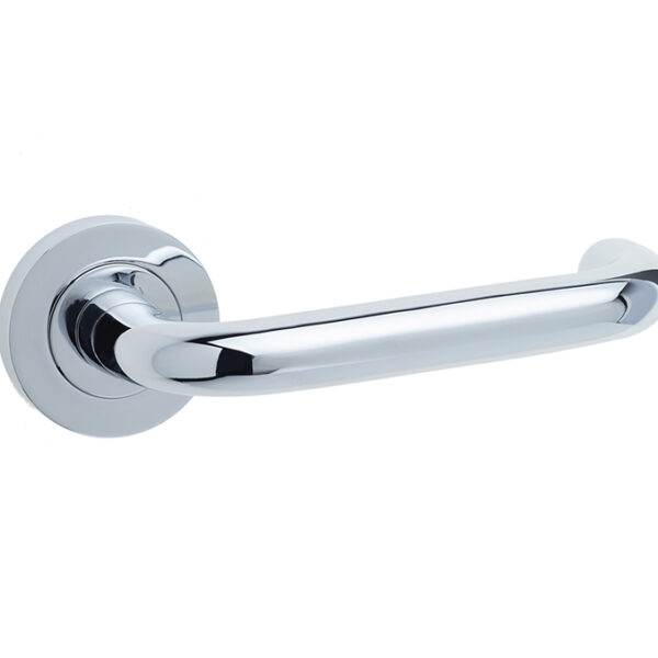 Frelan Thame Door Handle on Rose Polished Chrome