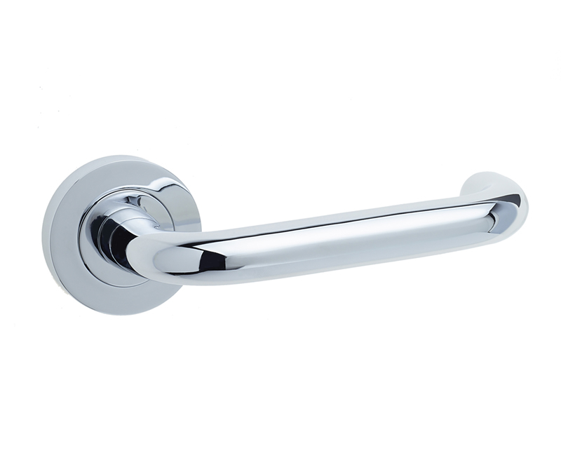 jv502pc.jpg Frelan Thame Door Handle on Rose Polished Chrome - Image 1