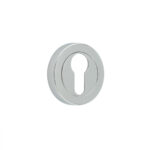 Frelan Jedo Designer Euro Profile Escutcheons on 50mm Round Rose Polished Chrome