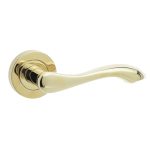 Frelan Gamma Door Handles Brass Finish
