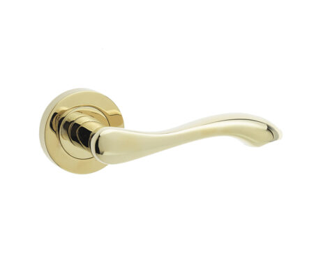 Frelan Gamma Door Handles Brass Finish