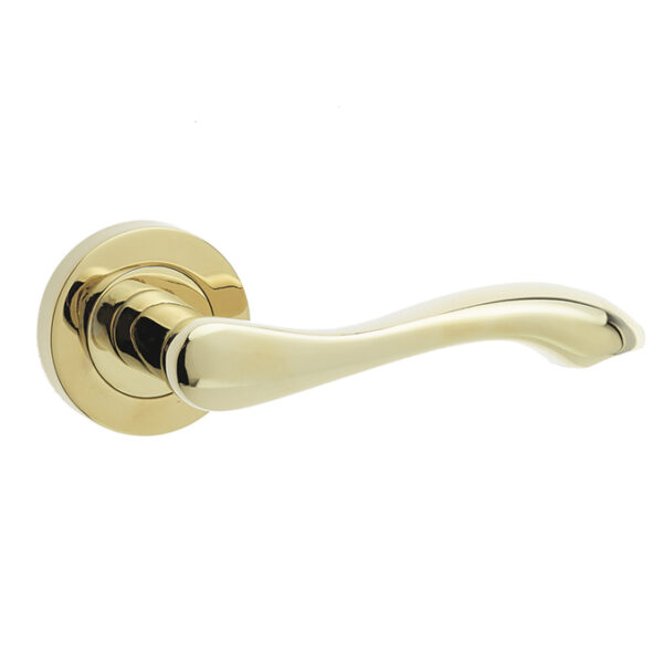 Frelan Gamma Door Handles Brass Finish