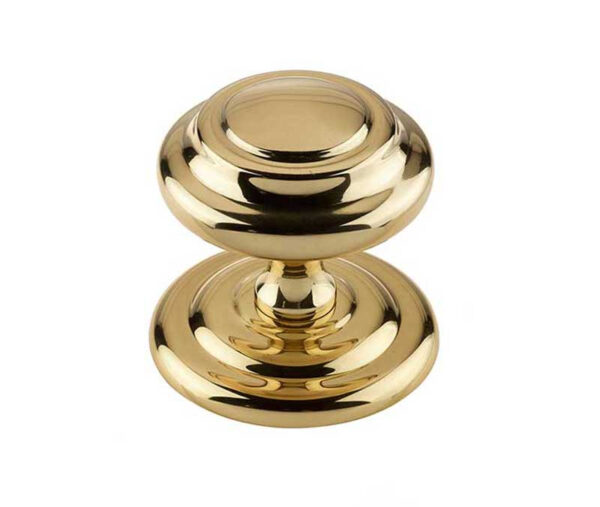 Frelan Jedo Sloane Centre Door Knobs 102mm Polished Brass