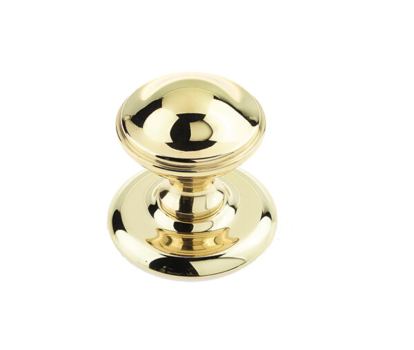 Frelan Jedo Belgravia Centre Door Knobs 66mm Polished Brass