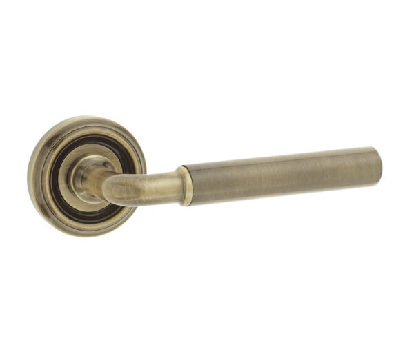 Frelan Elise Door Handle in Antique Brass