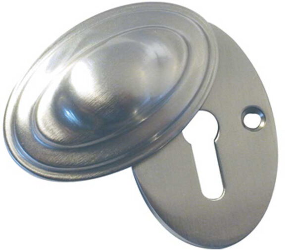 Frelan Jedo Lined Oval Covered Escutcheon 36x55mm Satin Nickel