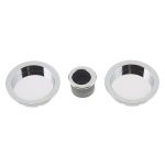 Jedo Circular Flush Pull Kits Polished Chrome