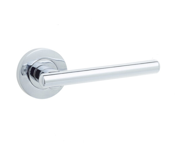 Frelan Rosetta Door Handle in Polished Chrome