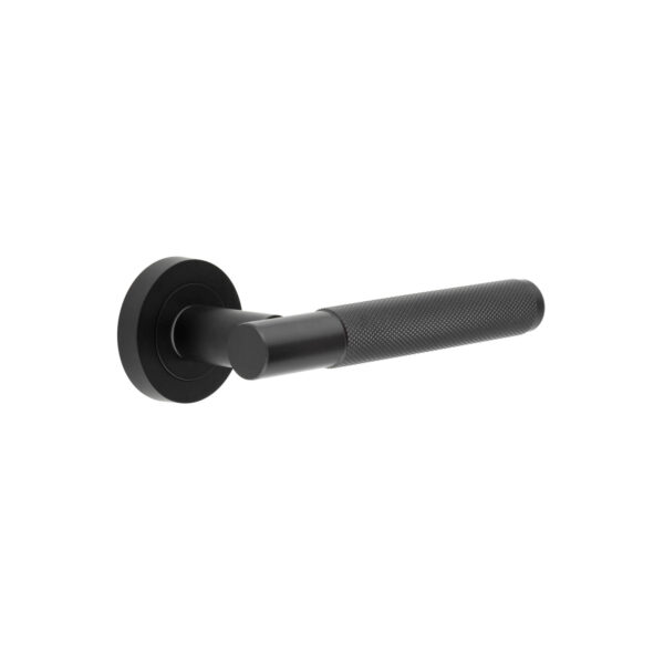Jedo Bari Knurled Door Handles Black