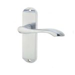 Broadway Suite Door Handle on Latchplate Satin Chrome