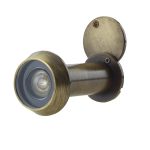 Jedo 200 Degree Door Viewers to Fit 35-55mm Doors FD30/60 C/W Intumescent Antique Brass