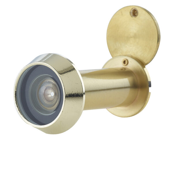 Jedo 180 Degree Door Viewers to Fit 35-55mm Doors FD30/60 C/W Intumescent Satin Brass