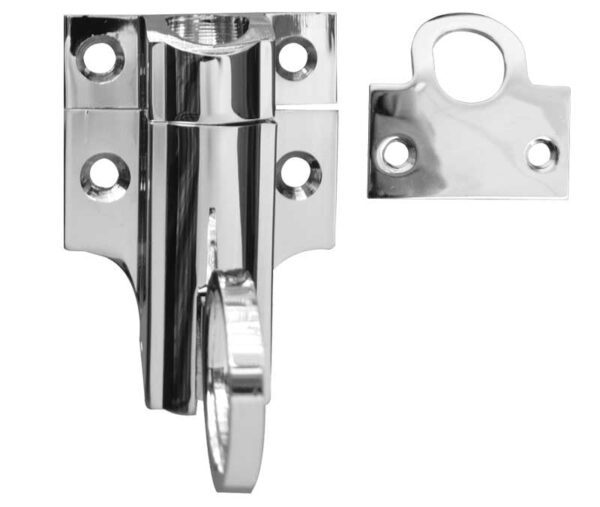 Frelan Jedo Fanlight Catch 45x45mm 63mm Polished Chrome