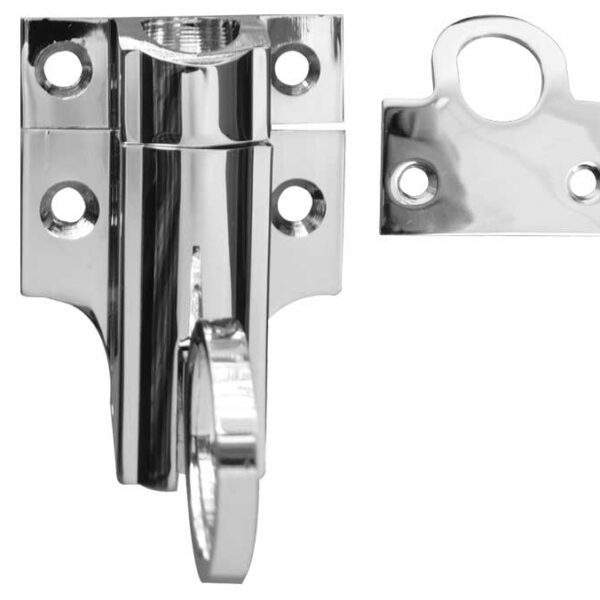 Jedo Fanlight Catch 45x45mm 63mm Polished Chrome