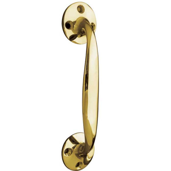 Jedo Bow Shape Pull Handles 152mm Polished Brass