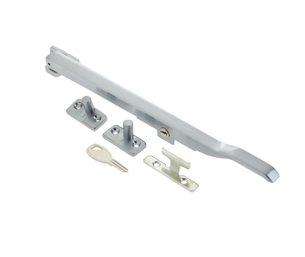 Frelan Modern Lockable Casement Stays 250mm Satin Chrome