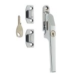 Jedo Modern Lockable Casement Fasteners 124mm Polished Chrome