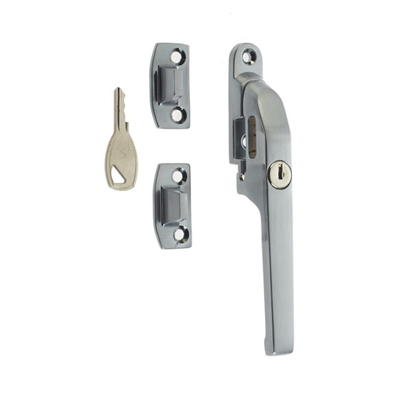 Jedo Modern Lockable Casement Fasteners 124mm Satin Chrome