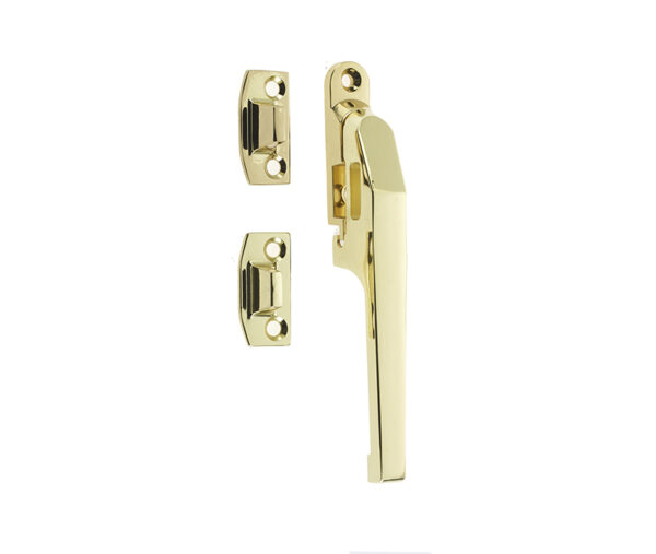 Frelan Jedo Modern Non Lockable Casement Fasteners 124mm Polished Brass