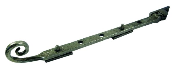 Frelan Antique Range Curly Tail Casement Stays 250mm Pewter