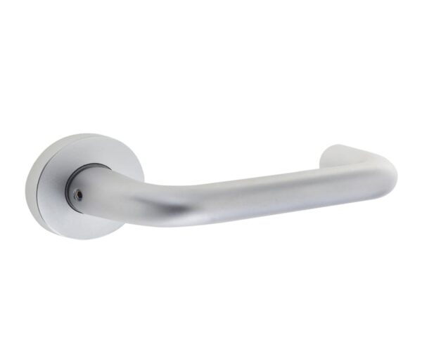 Frelan 19mm Round Bar Handle on Rose Satin Anodised Aluminium - F2 Finish - 52x8mm Rose