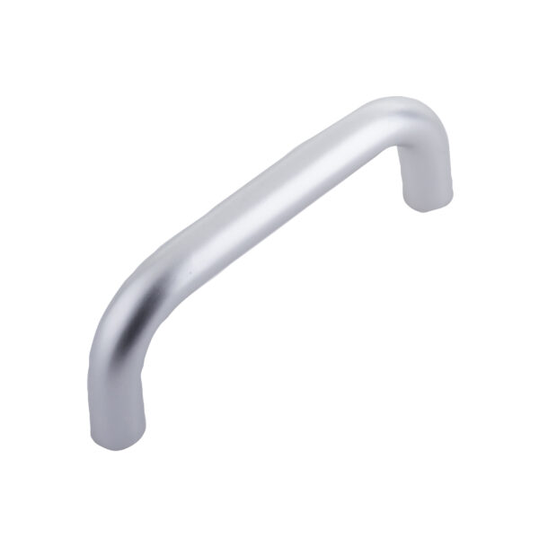 Aluminium 19mm D Shape Pull Handle Bolt Through Fixing F2 Finish 150x19mm Satin Anodised Aluminium