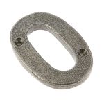 Valley Forge Door Numerals Pewter No. 0