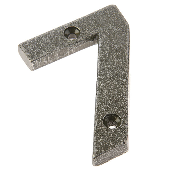 Valley Forge Door Numerals Pewter No. 7