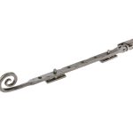 Valley Forge Curly Tail Casement Stays 305x15x6mm Pewter
