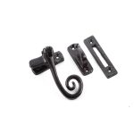 Valley Forge Range Curly Tail Casement Fasteners 90x55mm Black