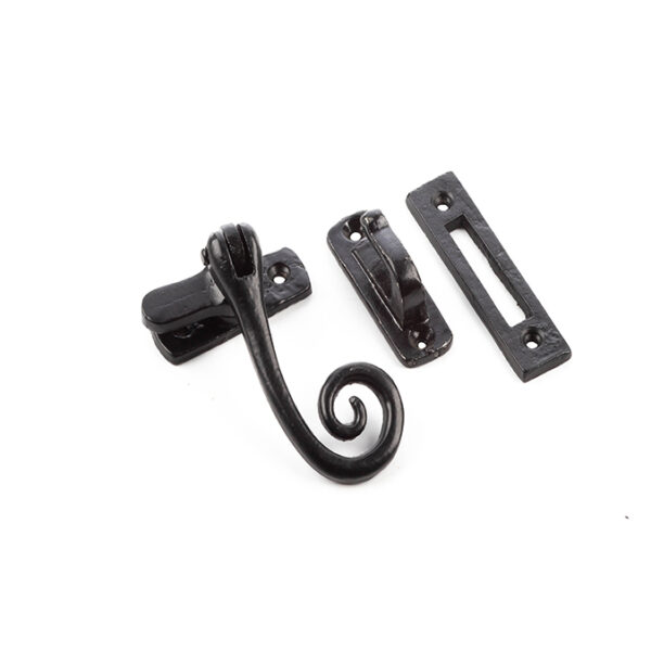 Valley Forge Range Curly Tail Casement Fasteners 90x55mm Black