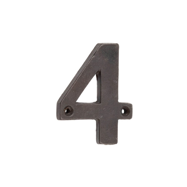 Valley Forge Door Numerals Beeswax No. 4