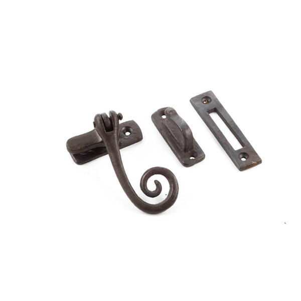 Valley Forge Range Curly Tail Casement Fasteners 90x55mm Beeswax