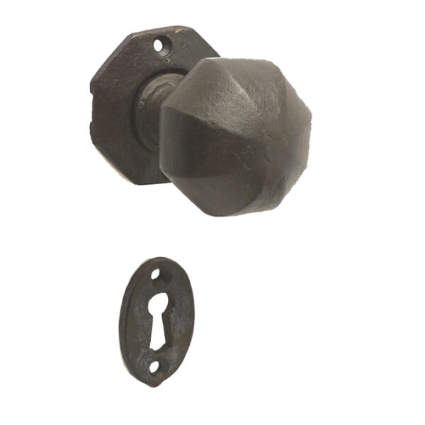 Octagonal Mortice Door Knob Beeswax