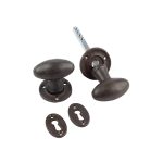 Oval Mortice Door Knob Beeswax