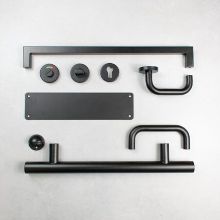 Matt Black Atlantic Kick Plate Radius Corner Pre drilled with screws 720mm x 150mm - (AKP720MB) - Image 2
